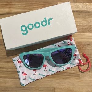 NEW Teal Goodr sunglasses - Queen of Pain NIB with sleeve Discontinued style!